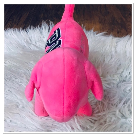 Victoria’s Secret PINK Plush Large Dog Hot Pink Embroidered Details - Picture 7 of 10